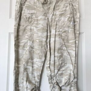 Calvin Klein Performance Beige Camo Print Khaki Pants